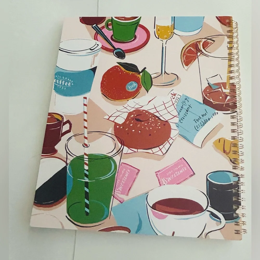 New Kate Spade Large Spiral Notebook 